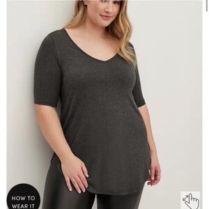 Torrid Favorite Tunic - Super Soft Dark Gray